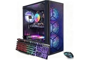 STGAubron Gaming PC Computer Desktop, Intel Core i7 up to 3.9GHz, Radeon RX 580 8G GDDR5, 16G RAM, 512G SSD, WiFi 6, BT 5.0, 