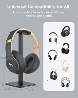 DGPLUS Headphone Stand Black Universal Headset Holder for Gaming PC PS4 Xbox view 3