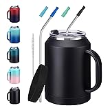 Insulated Coffee Mug 50 oz Tumbler with Handle