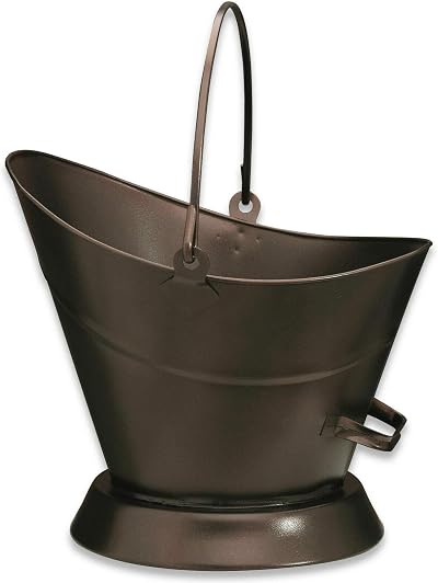 Muddy Hands Heavy Duty Metal Fireside Waterloo Bucket Hod Scuttle Bronze Coal