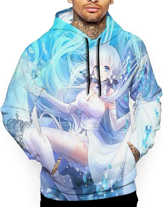 Amazon フード付きパーカー アズールレーン 4 パーカー メンズ 秋服 柔らかく快適 フード付きセーター スウエット ヒップホップ ストリート レディース Hiphop スウェット プルオーバー 冬 トレーナー パーカー 通販