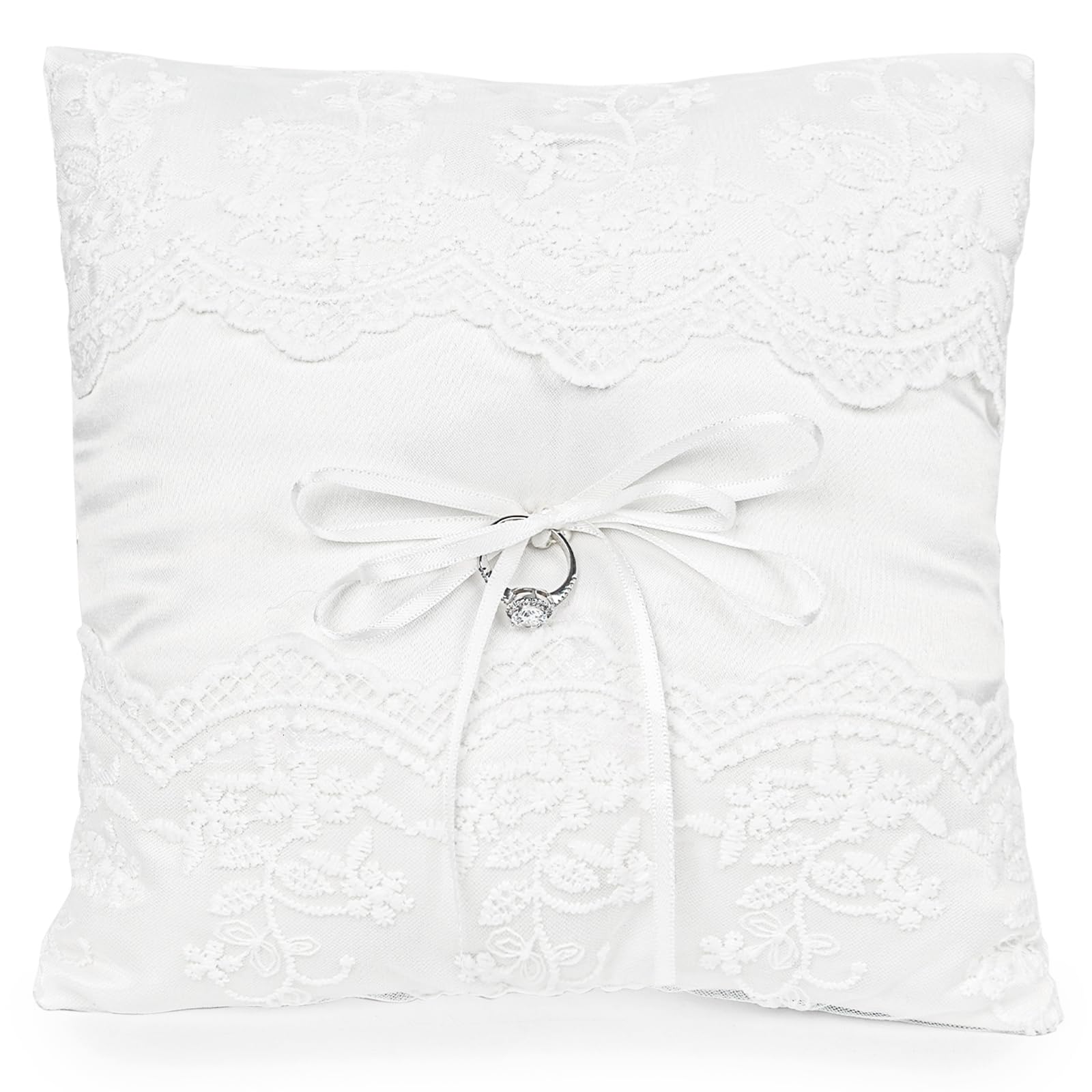 Photo 1 of HONEYGIFTS Ring Bearer Pillows, Wedding Ring Pillow for Proposal Wedding Ceremony