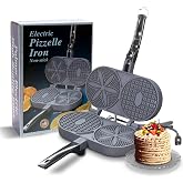 C. Palmer Original Non-Stick Pizzelle Iron, Model 1000T, Electric Pizelle Maker, Made in America