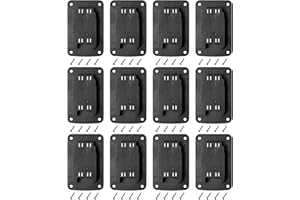 KETTKEL 12packs Tool Holder for Milwaukee M18 & Dewalt 20v ,Wall Mount Drill Holder with 48 Screws (black)