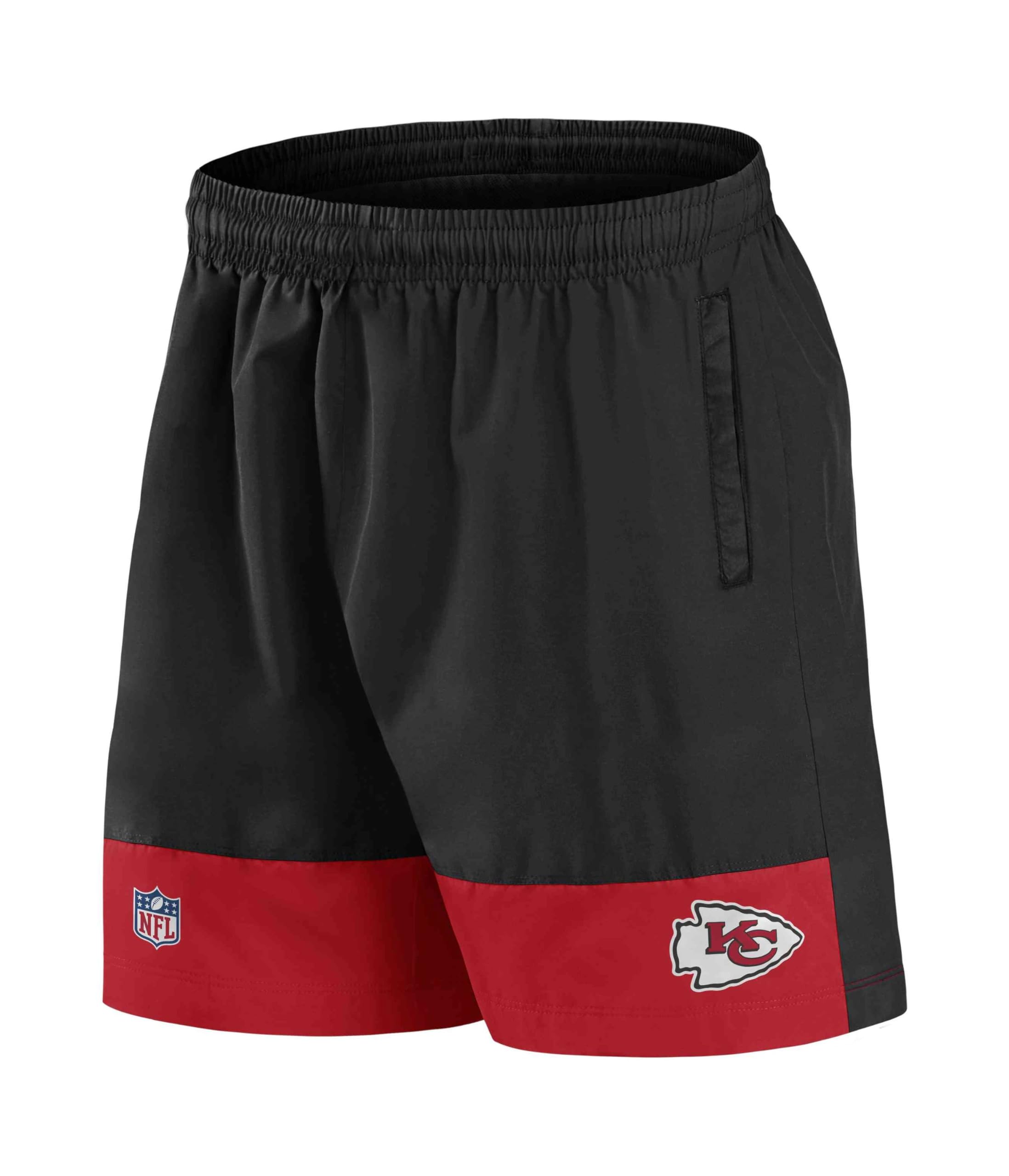 Fanatics - NFL Kansas City Chiefs Woven Shorts, black / red, M