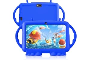 Relndoo Kids Tablet, 7 inch Android 11 Tablet for Kids, 3GB RAM 32GB ROM, Toddler Tablet with Bluetooth, WiFi, Parental Control, Dual Camera, GMS, Shockproof Case, Kids App Pre-Installed