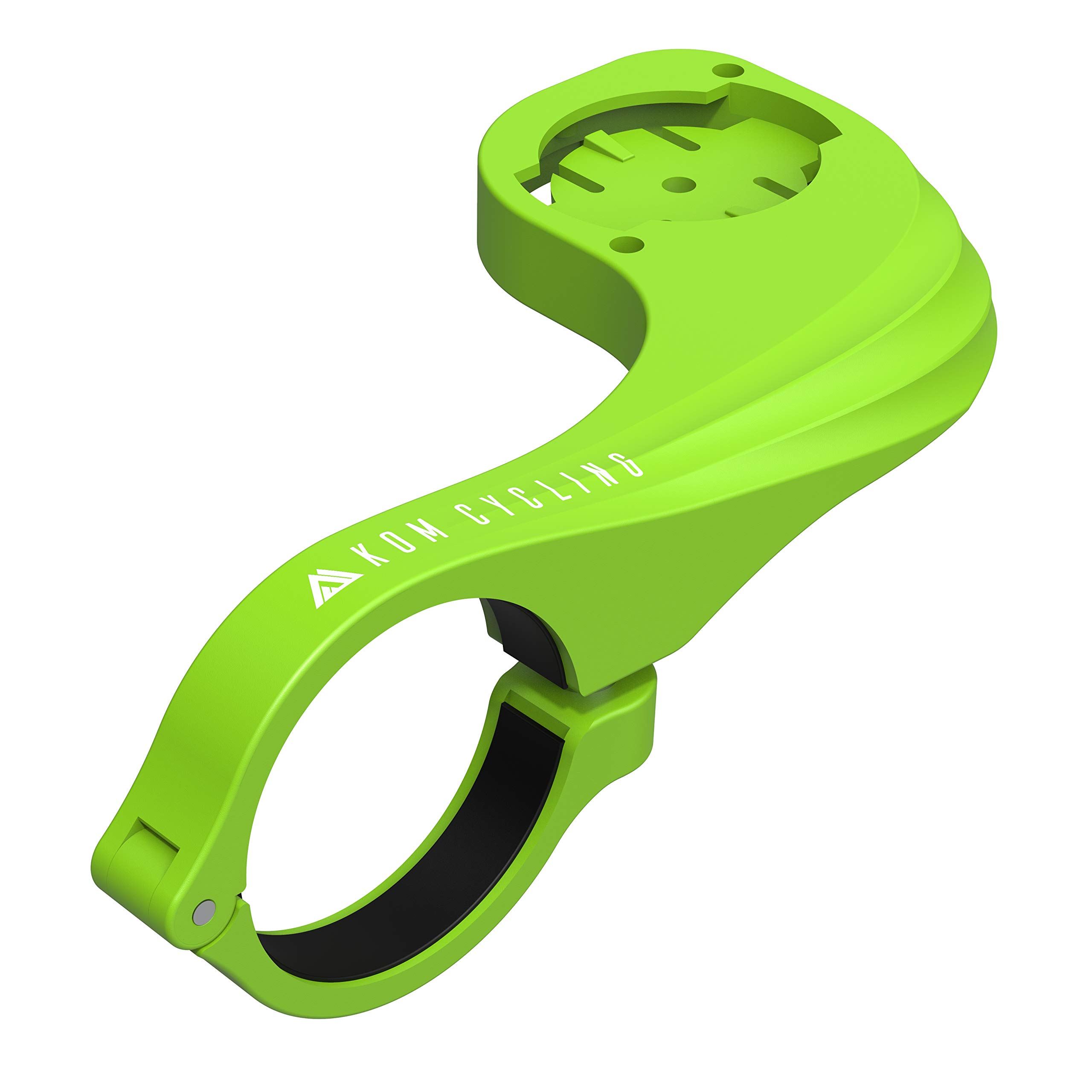 KOM Cycling Computer Mount designed to be used with Garmin Edge Series - Compatible with a range of Garmin commuters including Garmin Edge 530 Mount and Garmin 830 (Green) — image 1