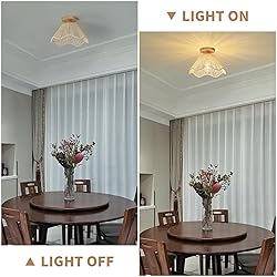 Zswanbei D12.5 Inch Boho Light Fixtures Flush Mount
