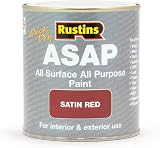 Rustins ASAP Paint Red 500 ml Fast Drying Indoor Wood Metal