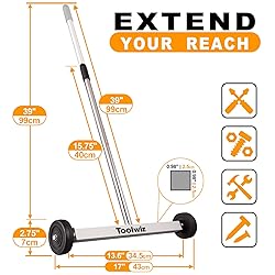 Toolwiz Magnetic Pick Up Sweeper 17-inch Heavy Duty