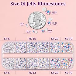 Resin Jelly Rhinestones for Crafting with B7000