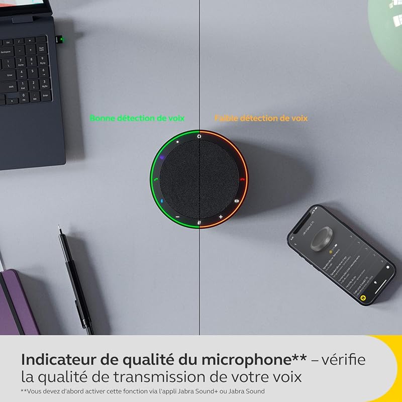 Speak2 75 Enceinte Bluetooth, Certifié MS Teams, Gris foncé