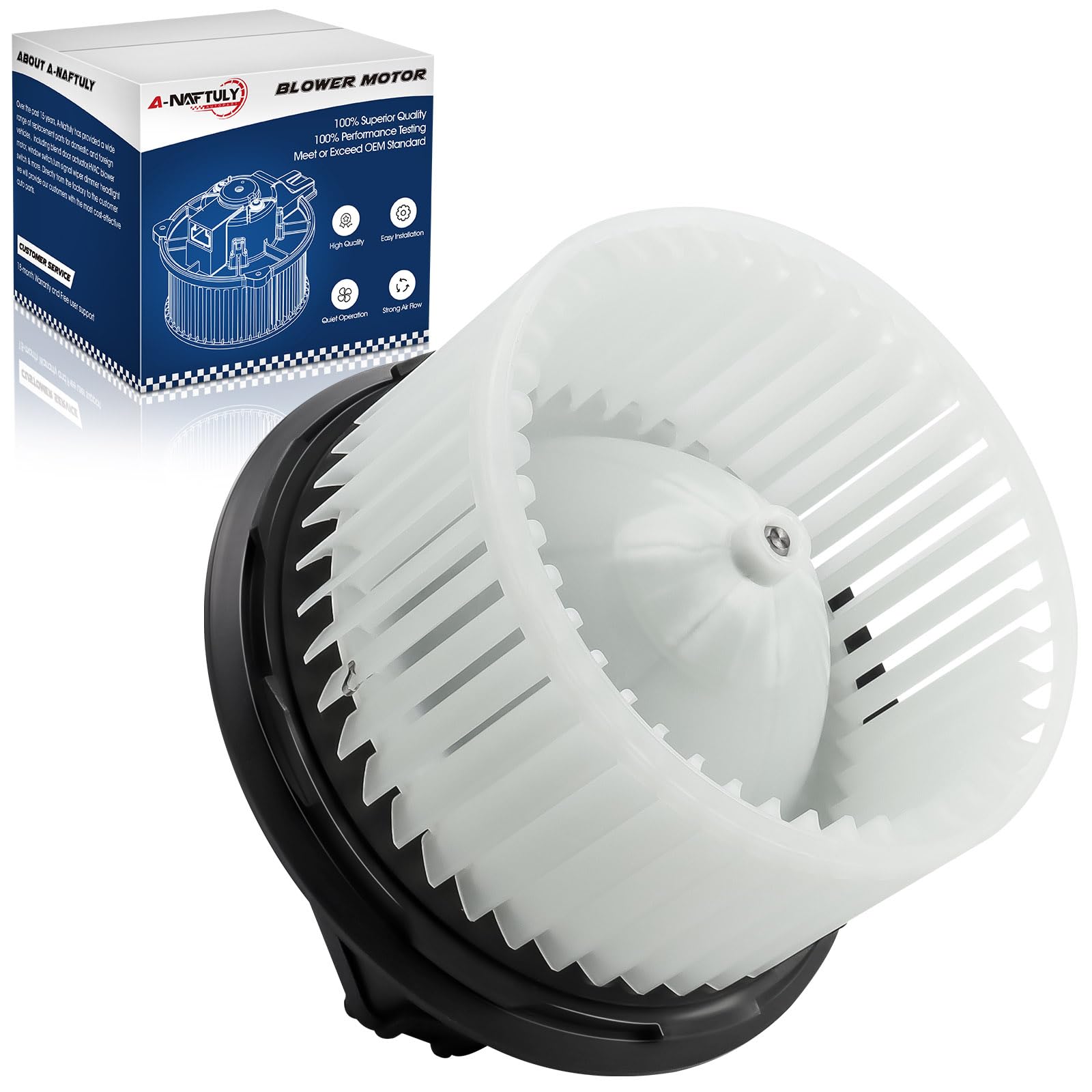 Photo 1 of A-NAFTULY AC Blower Motor Fan Replacement Fits for 2012-2019 Ford Explorer, Flex, Taurus, Police Interceptor Sedan Utility, Lincoln MKS/MKT- HVAC Heater Blower Motor Assembly Front, Replace 700274