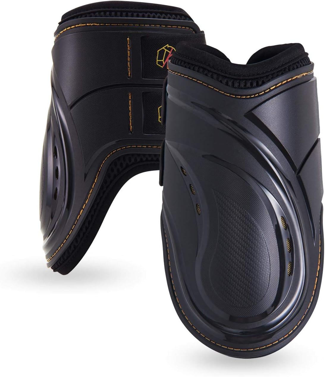 PRO-K Soft No Turn Bell Boots Ultimate Hoof Protection, with Anti-Spin Fastening System, Durable & Prevents Overreaching