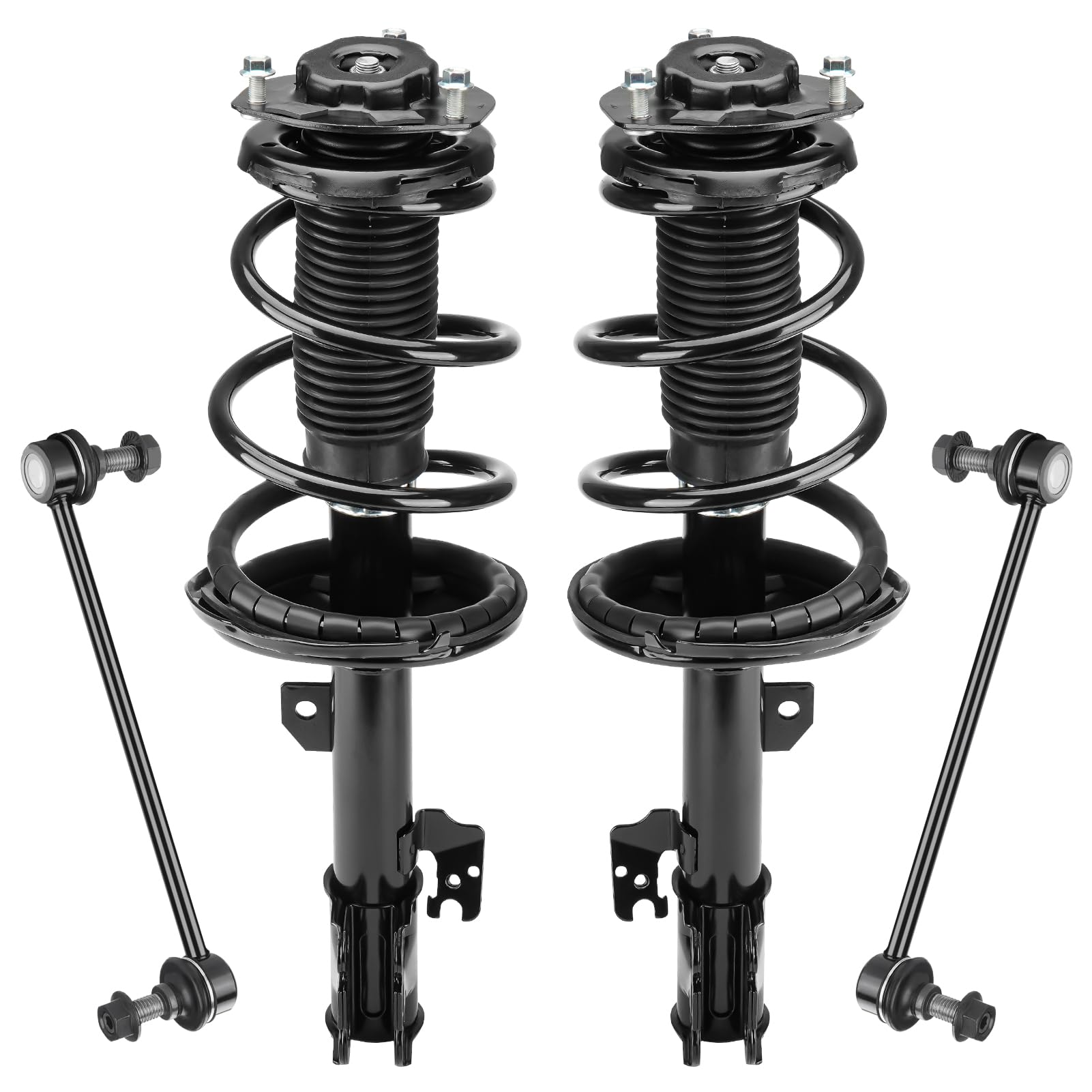 Photo 1 of Front Strut Assembly & Sway Bar Links for 2004-2007 Toyota Highlander 3.3L AWD, 04-06 Lexus RX330, 07-09 RX350, 06-08 RX400h, Shock Absorbers Replace 272212 272211 4PCS