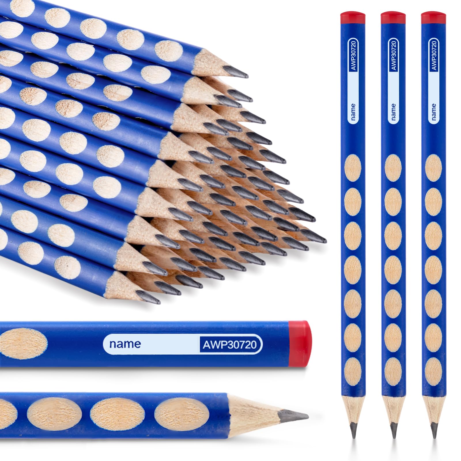 Photo 1 of M&G 30pcs Triangular Pencils, 2B Pencils with Grip Correction, Wooden Graphite Pencils, Pre-Sharpened Break-Resistant, Suitable for Writing, Drawing, and Sketching
