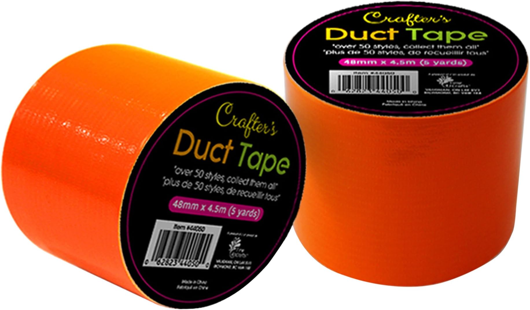 Time 4 Crafts Vibrant, 48mm x 4.5-meter, Orange, 6 Pieces Fun Craft Duct Tapes