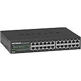 NETGEAR 24-Port Gigabit Ethernet Unmanaged Switch (GS324) - Desktop, Wall, or Rackmount, Silent Operation