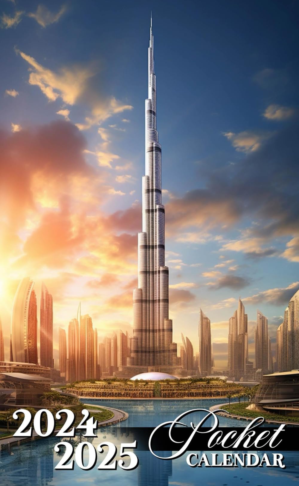 Pocket Calendar 2024-2025: Two-Year Monthly Planner for Purse, 24 Months from January 2024 to December 2025 with Inspirational Quotes | Dubai