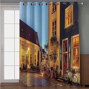 Amazon Com Iprint Blackout Patio Door Curtain European Ancient