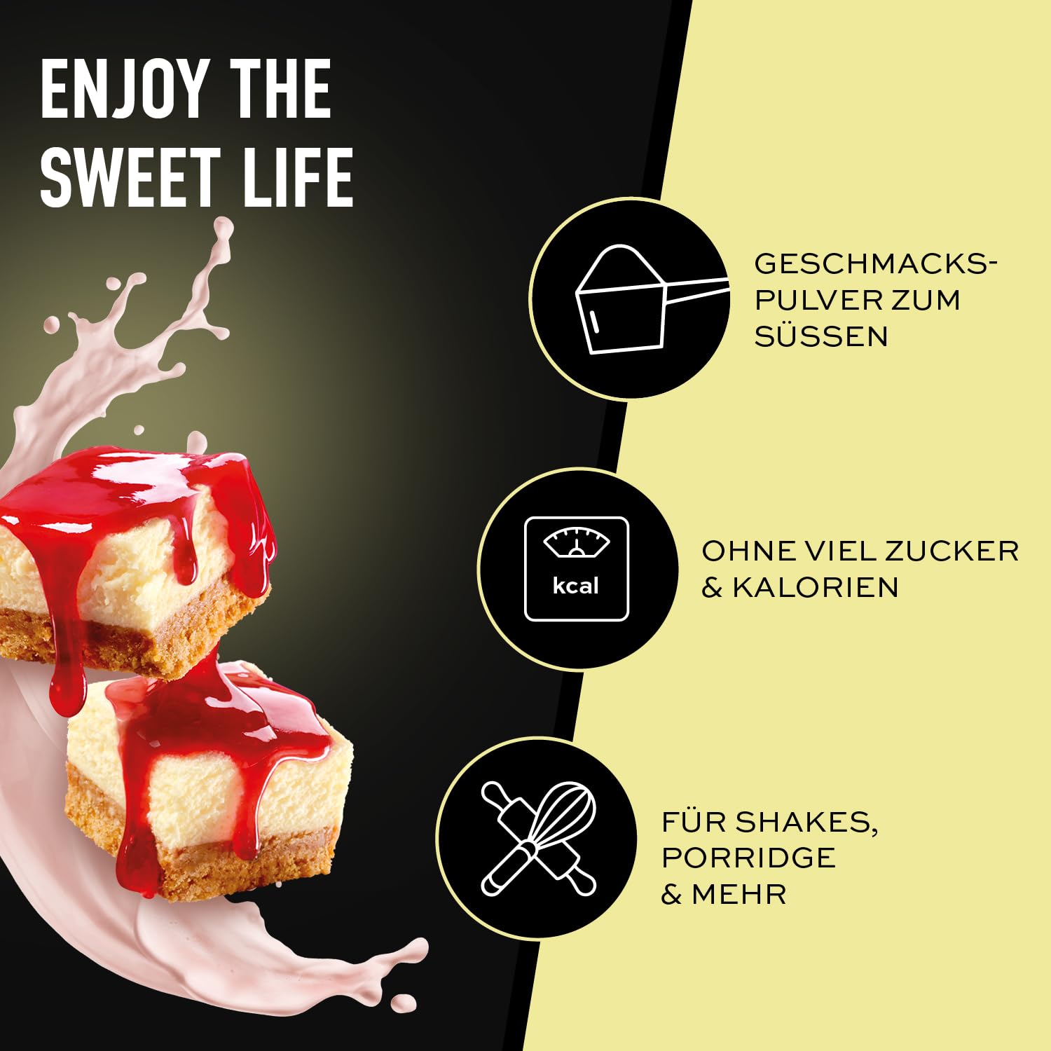 ESN Designer Flavor Powder, Strawberry Cheesecake, 250 g, Geschmackspulver zum Süßen, ohne viel Zucker und Kalorien - made in Germany 2