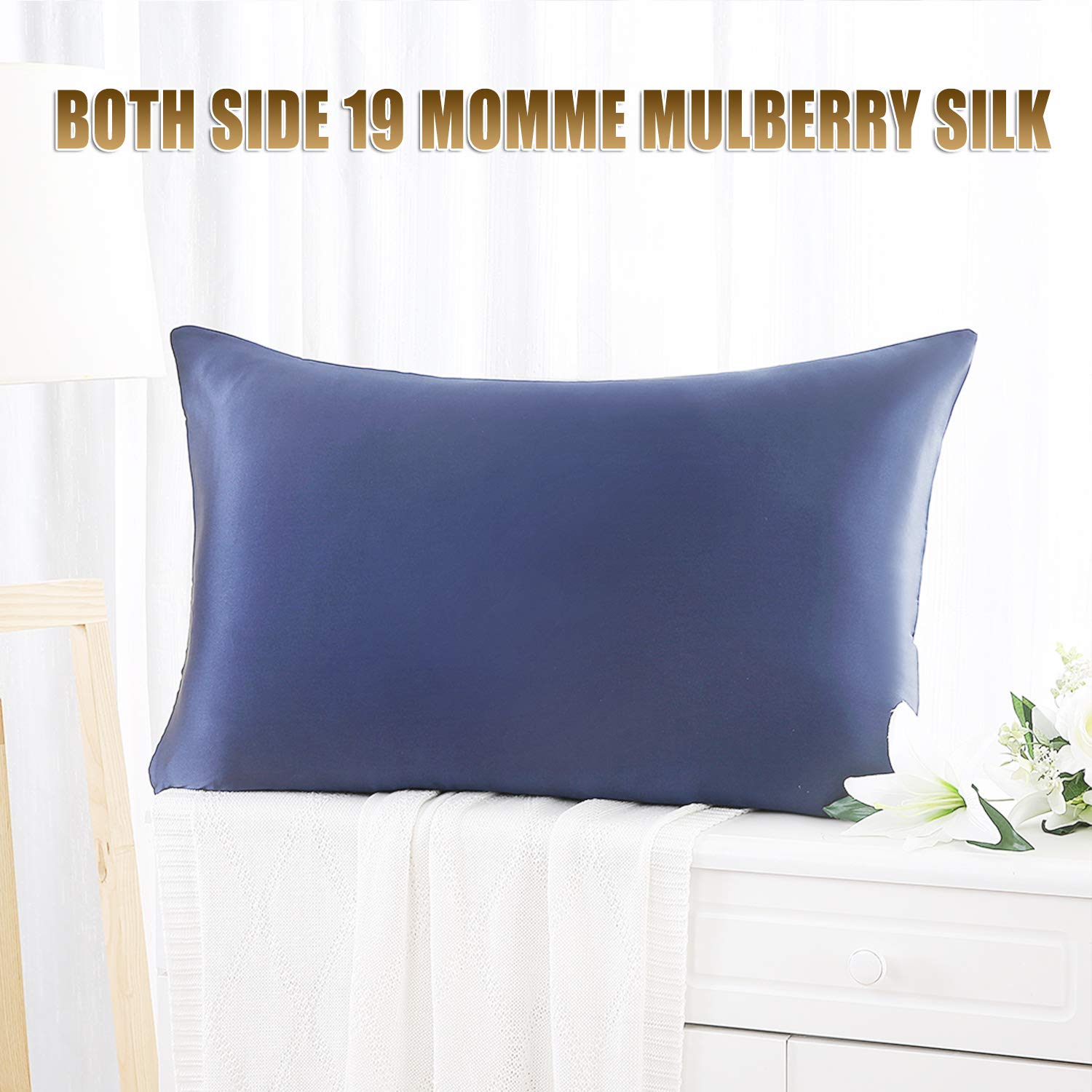 Fundas para almohada 1 Unidad Ambos Lados 19 Momme Seda