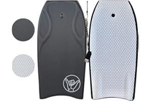 South Bay Board Co. - 42" Razzo Bodyboard - Best Premium Body Board for Kids & Adults - Durable, Lightweight EPS Core - Smooth EVA Foam Top Deck & HDPE Impact Netting Plastic Bottom Deck