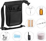 QWORK Nurse Waist Bag Pouch Organizer Medical Supplies Scissors Bandage Black view 5