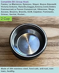 58mm E61 Precision Filter Ridged Basket Stainless