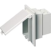 Arlington Industries Arlington DBVR1W-1 Low Profile IN BOX Electrical Box with Weatherproof Cover for Flat Surface Retrofit Construction, 1-Gang, Vertical, White