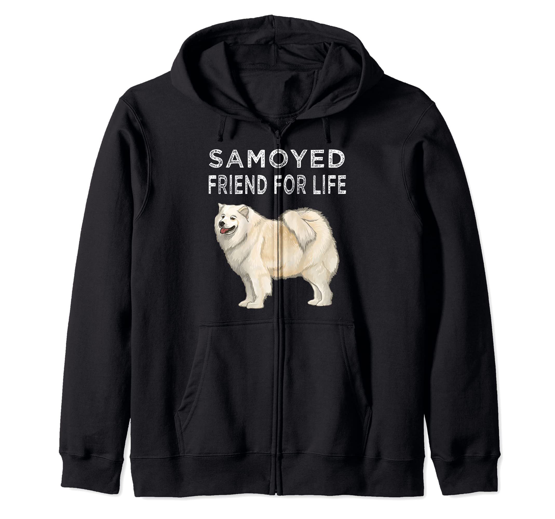Samoyed Friend For Life Dog Friendship Zip Hoodie