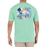 Guy Harvey Men's Palm Silos Short Sleeve T-Shirt