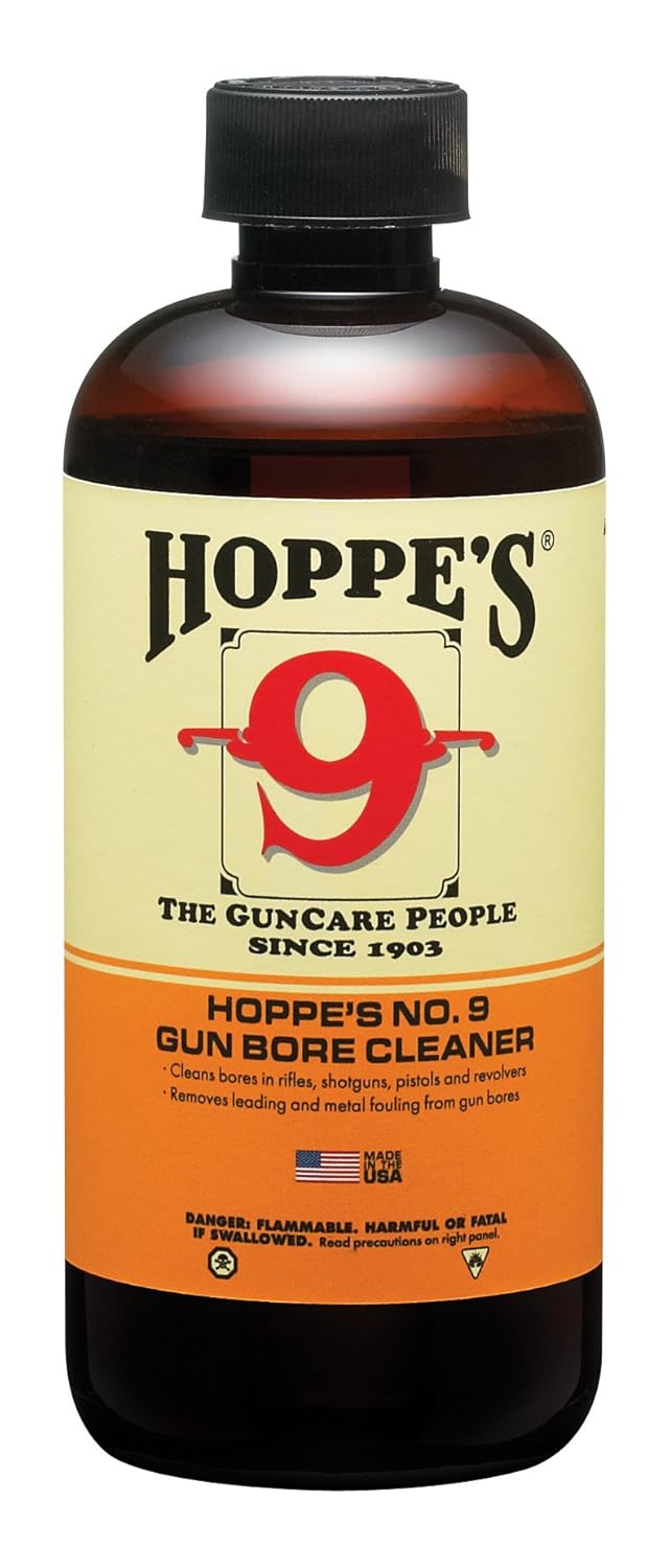 NEW Gun Bore Cleaning Solvent 1Quart Bottle Hoppe's No. 9 Powder