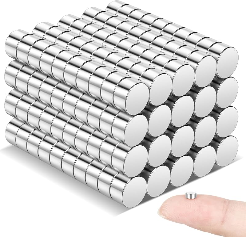 Wukong 200Pcs 4x2mm Strong Magnets for Fridge Whiteboard Office