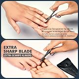 FABINOC Straight Nail Scissors for Fingernails Toenails German Stainless Steel view 2