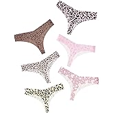 DEANGELMON Seamless Thongs for Women No Show Thong Underwear Women Comfortable Multiple Pack