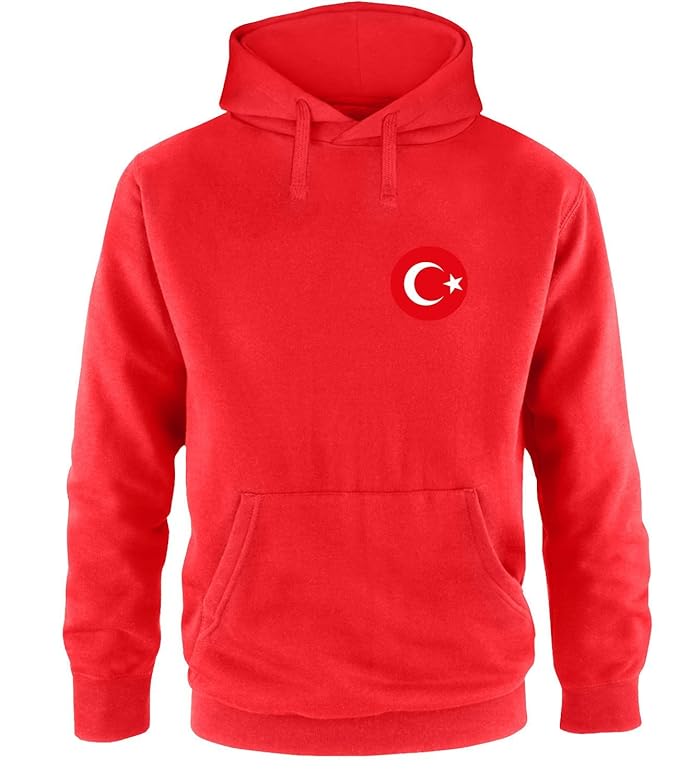 Luckja EM 2016 Trikot Türkei Fanshirt EM02 Herren Hoodie