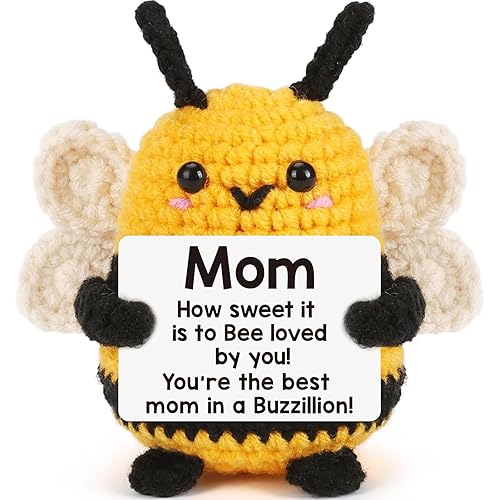 Emotional Support Potato, Emotional Support Gift, Emotional Support Plush Doll with Card, Funny Emotional Support Potato Gifts for Women Men, Cute Potato for Desk Accessories Decor (Bee)