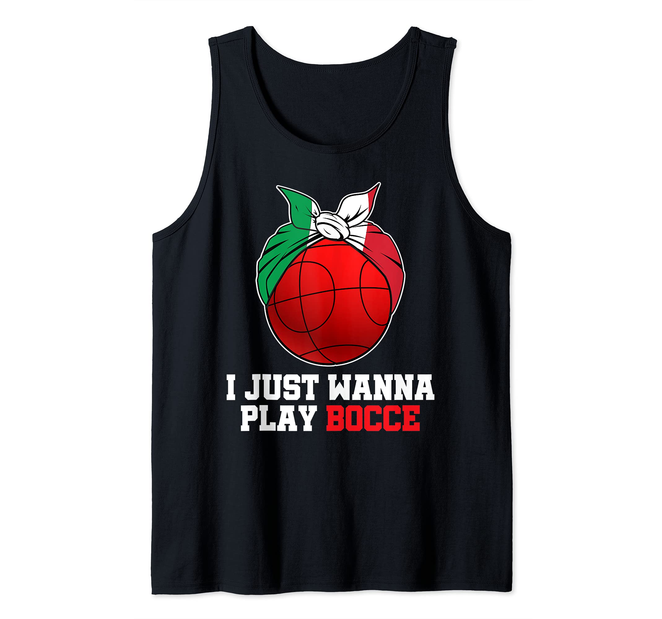 Womens Italian Bowling Game Italy Bocci Player Bocce Ball Tank Top
