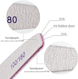 SHW 12pk Professional Nail File Set Double-Sided 100/180 Grit Emery Board view 5