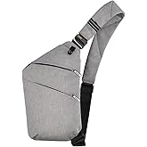 OSOCE Asymmetric Sling Bag for Women & Men,Waterproof Crossbody Chest Bag,Minimalist Commuter Daypack for Travel,Hiking,Work