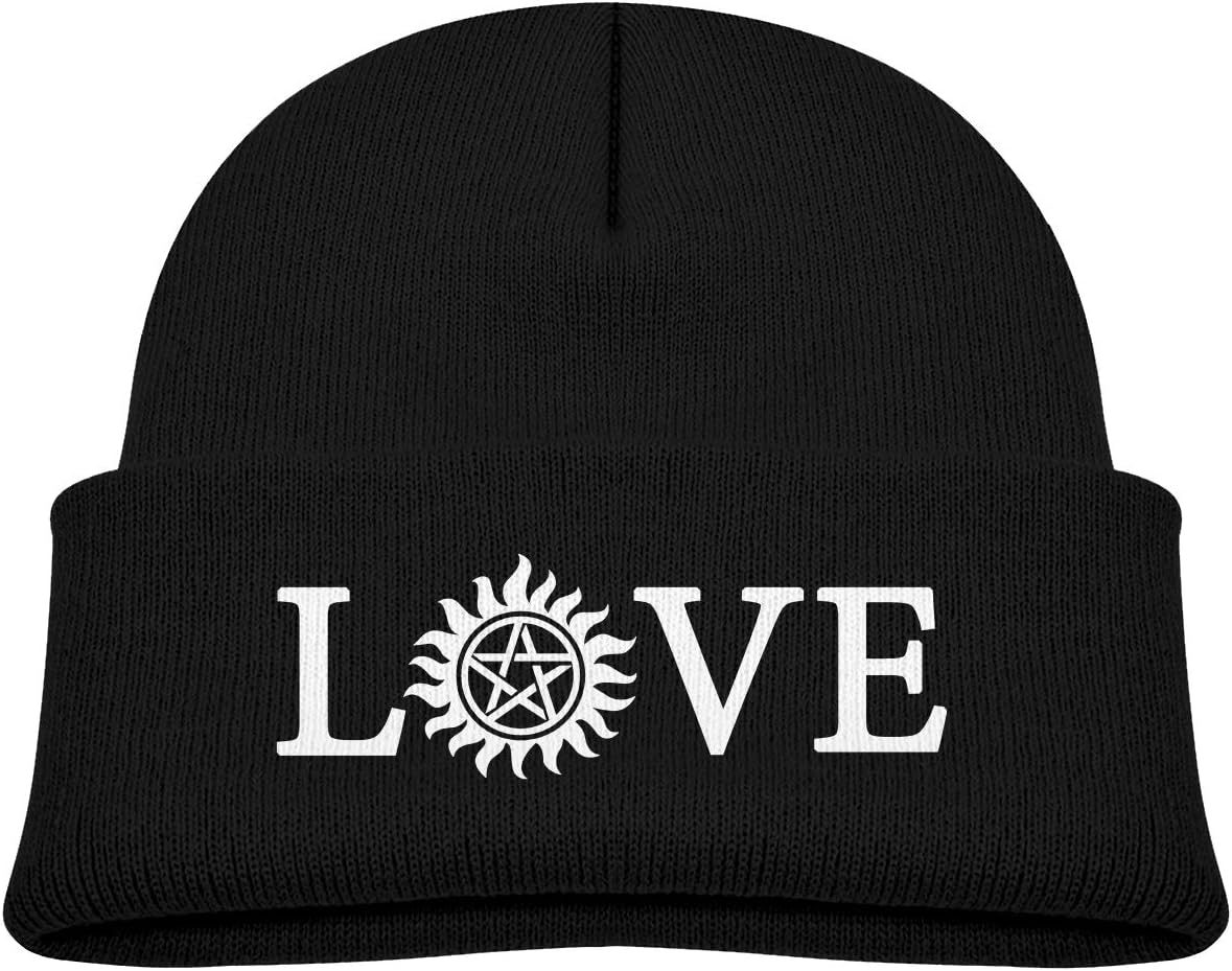 Love Supernatural Skull Cap Beanie Knitted Cap for Toddler Boys Girls