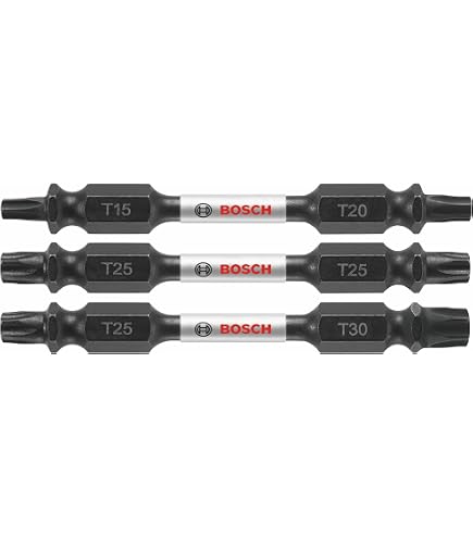 Irwin - - IRWIN Tools IMPACT Performance Series Double-Ended Screwdriver Power Bit, TORX, 2 3/8-inch Length, 5-Piece Set With Magnetic Screw Hold Attachment (1903522