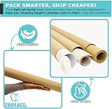 Triplast A2 Postal Tubes with End Caps 2 Pack Cardboard Mailer 460mm x 50mm view 4