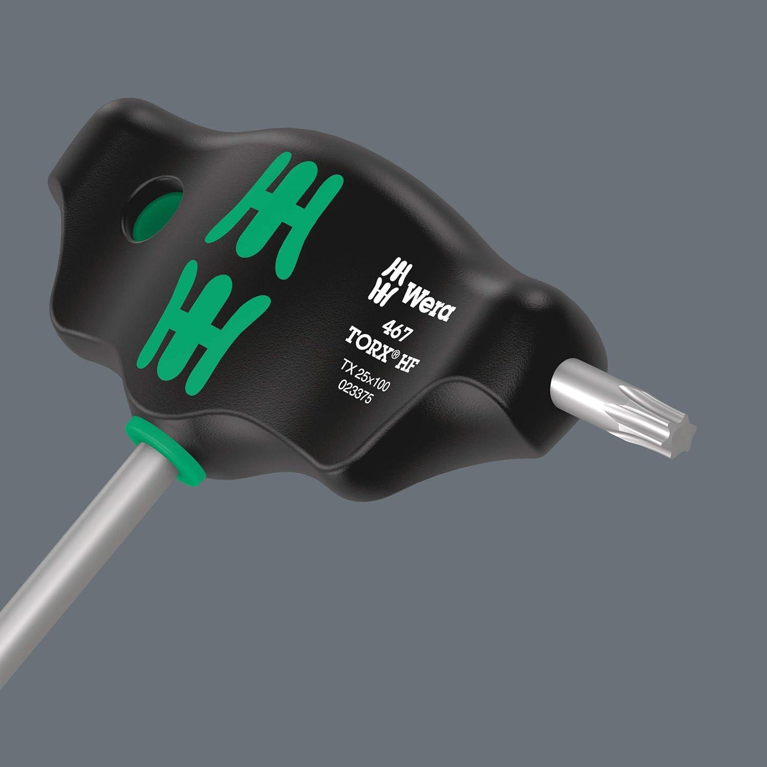 Wera 05023375001 467 TORX HF T-Handle Screwdriver with Holding Function 25 x 100 mm, Multi-coloured, TX 25 x 100 mm - Image 4