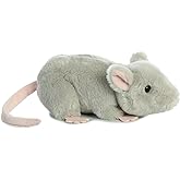 Aurora Mini Flopsie 7" Mouse Adorable Stuffed Animal | Compact tummy-lying animals with bean-filled stability