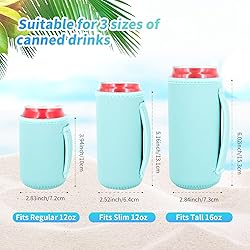 AJLTPA 3 Pack Reusable Neoprene Insulated Can