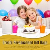 Thepaperbagstore 10 White Small Paper Party Bags With Handles 18x22x8cm view 7