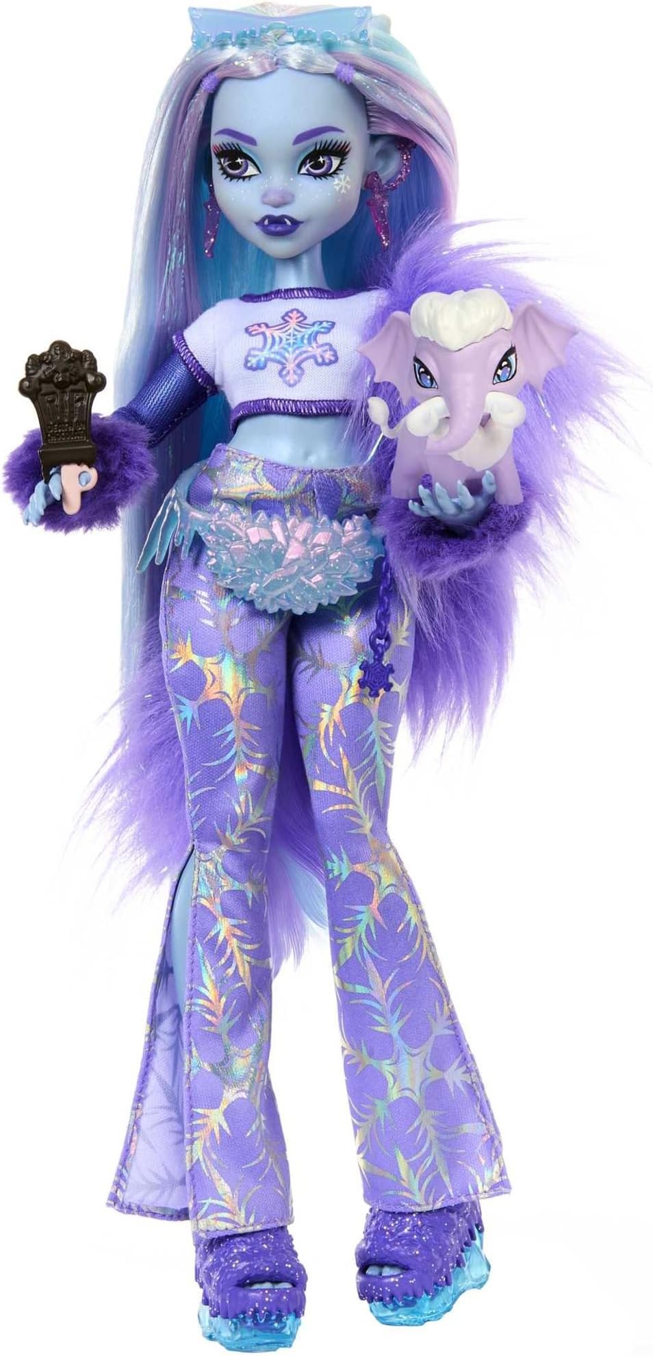 Monster High Abbey Bominable Yeti Fashion Doll with Pet Mammoth HNF64