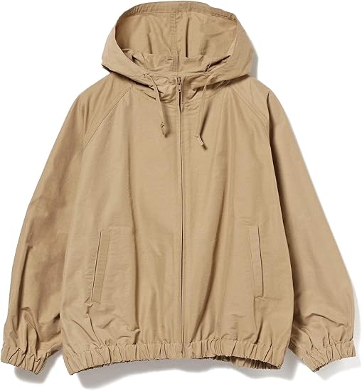 Amazon ビームスライツ ジャケット ブルゾン フード付き ショート ブルゾン レディース ベージュ 38 コート ジャケット 通販
